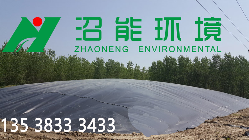 湖北潜江市老新镇15000立方黑膜沼气工程 黑膜沼
