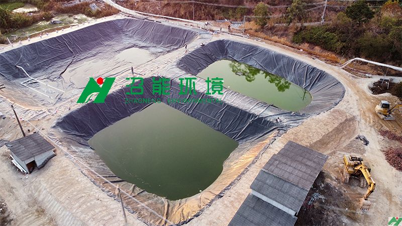 揭阳揭东县10000立方黑膜沼气池