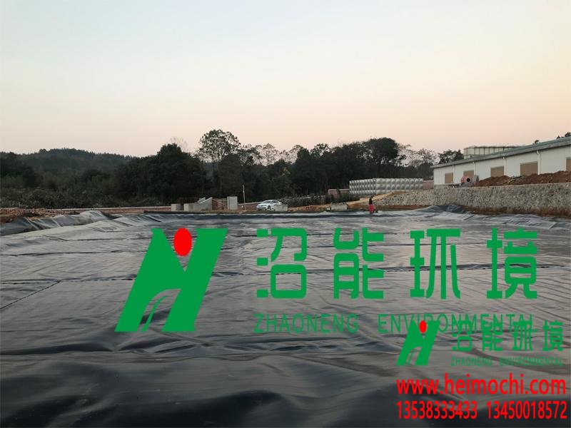 <b>黑膜沼气工程 养殖废水处理新模式 湖南永州零陵3000立方</b>